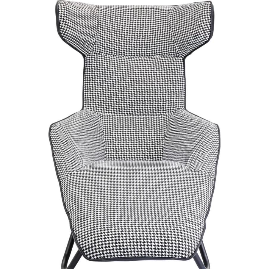 "KARE Design Granada Modern Relax Chair in Black & White – Stylish Comfort Furniture"