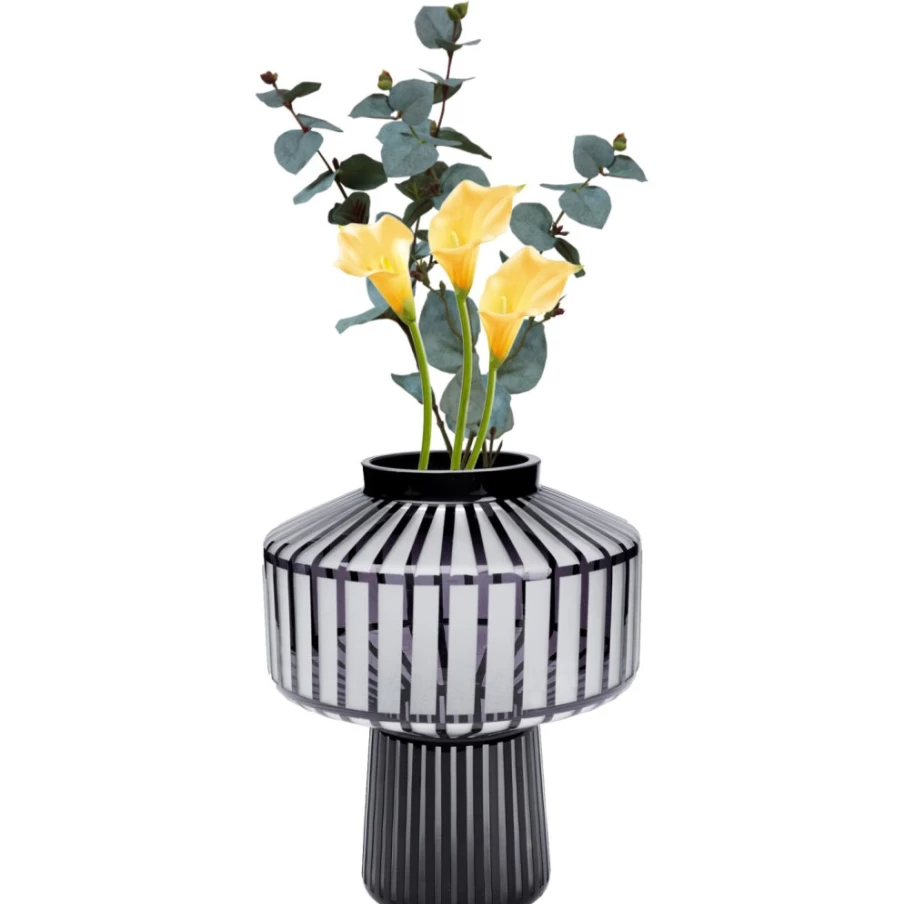 KARE Design Modern Roulette Rim Vase - 30cm Decorative Ceramic Home Decor