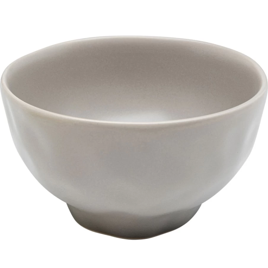 "KARE Design Organic Grey Ceramic Bowl - 15cm Diameter Modern Kitchen Dining Serveware"