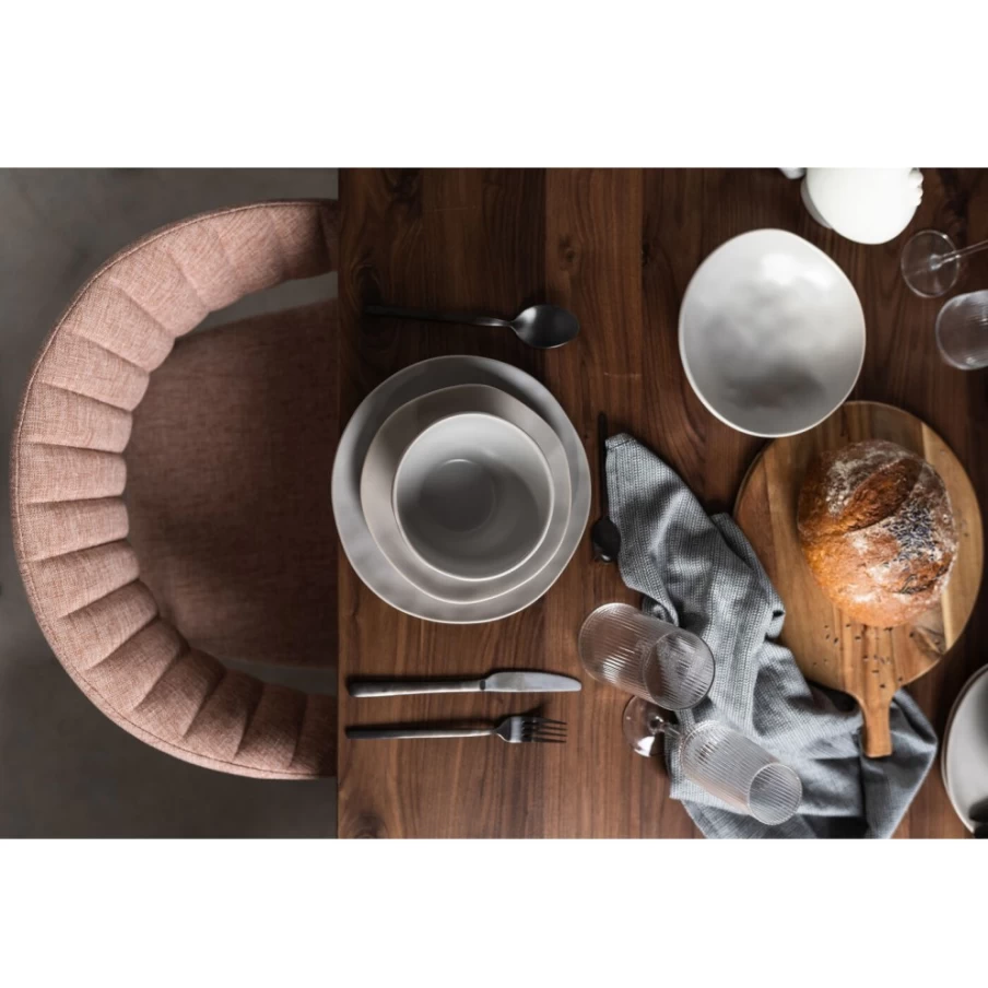 "KARE Design Organic Grey Ceramic Bowl - 15cm Diameter Modern Kitchen Dining Serveware"
