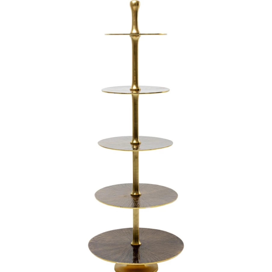 KARE Design Brass Etagere Shelf - 162cm Height, Lovely Modern Display Stand for Home Decor
