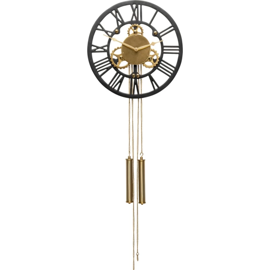 "KARE Design Modern Wall Clock - 126x46cm Stylish Clockwork for Home & Office Decor"