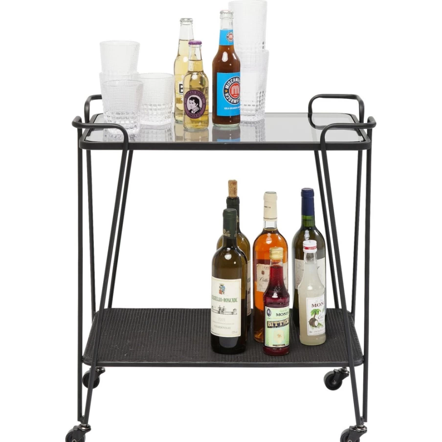 KARE Design Modern Mesh Tray Table - Stylish & Functional Side Table for Home Decor