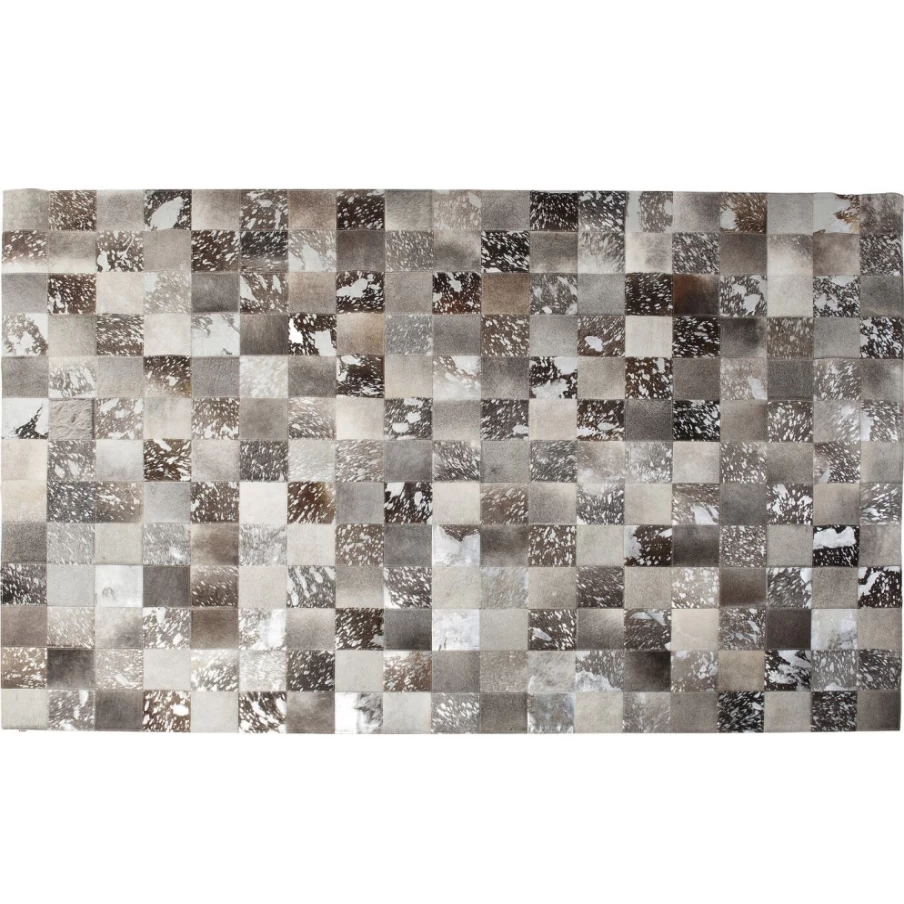 KARE Design Cosmo Grey Faux Fur Area Rug 170x240 cm - Plush Shaggy Carpet for Living Room