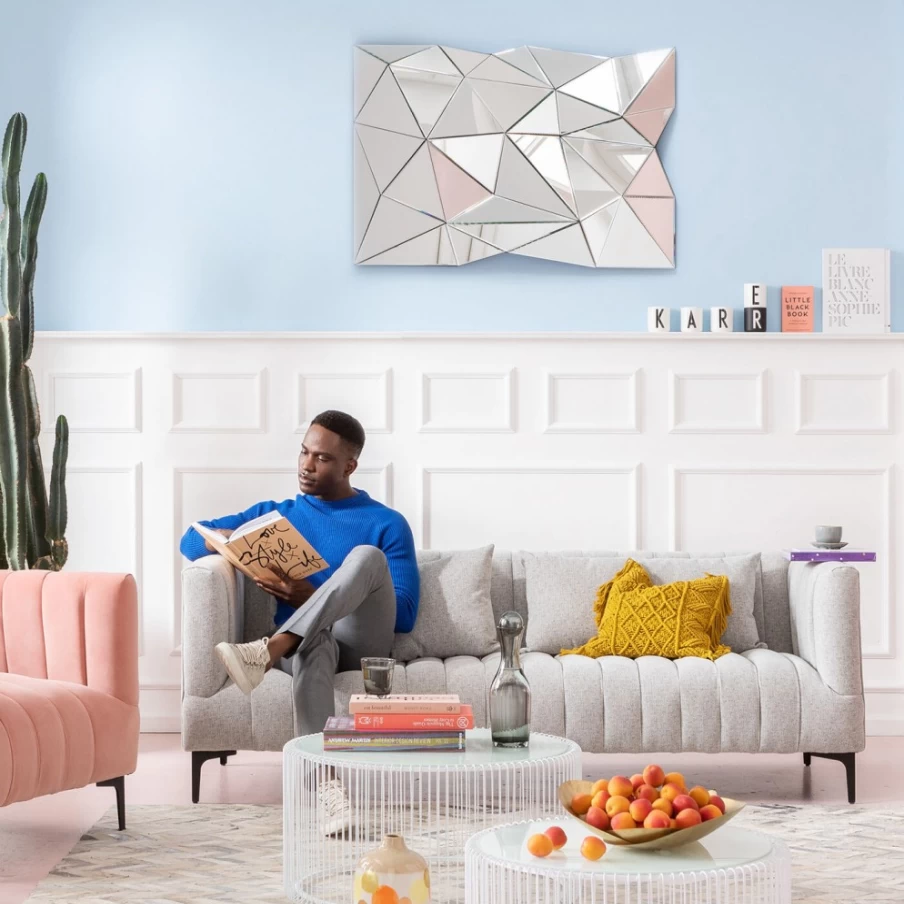 KARE Design Prisma Mirror 120x80 cm - Modern Decorative Wall Mirror for Home & Office