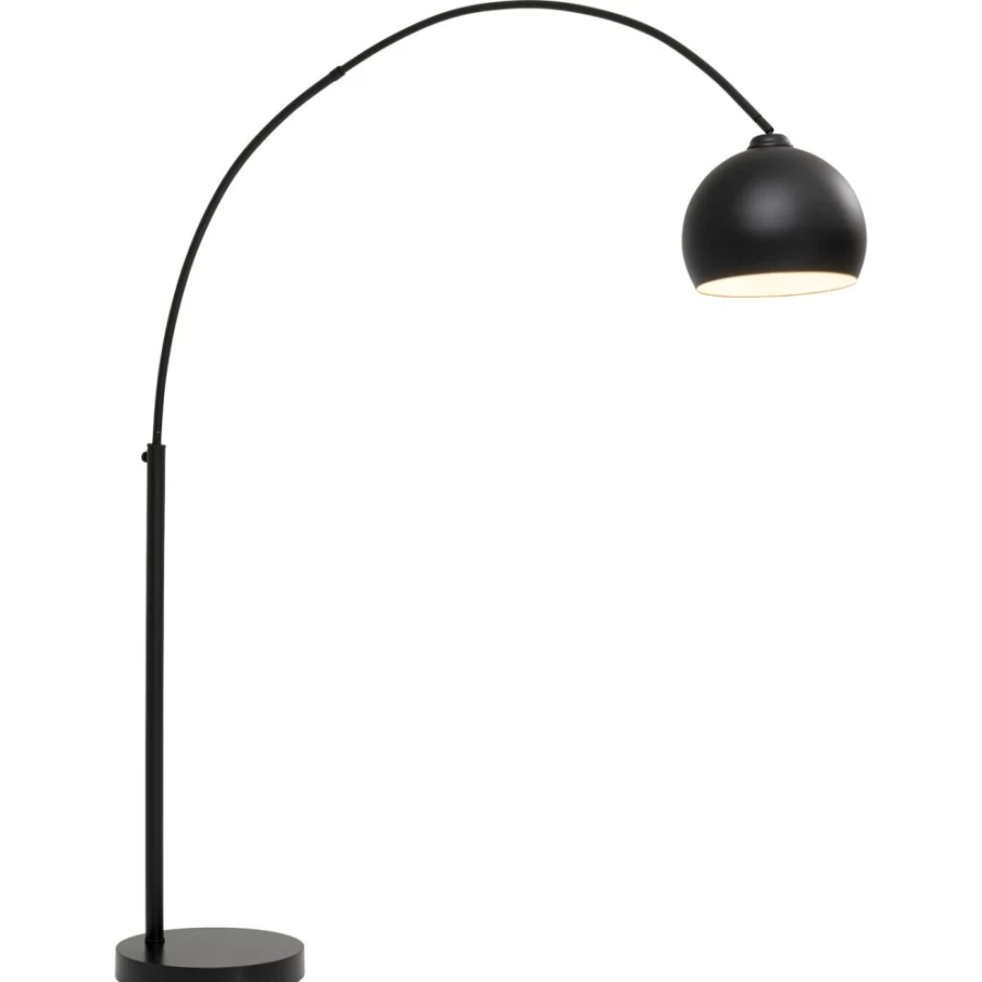 KARE Design Modern Floor Lamp - 175cm Matt Black Eco-Friendly Lounge Lighting for Living Room
