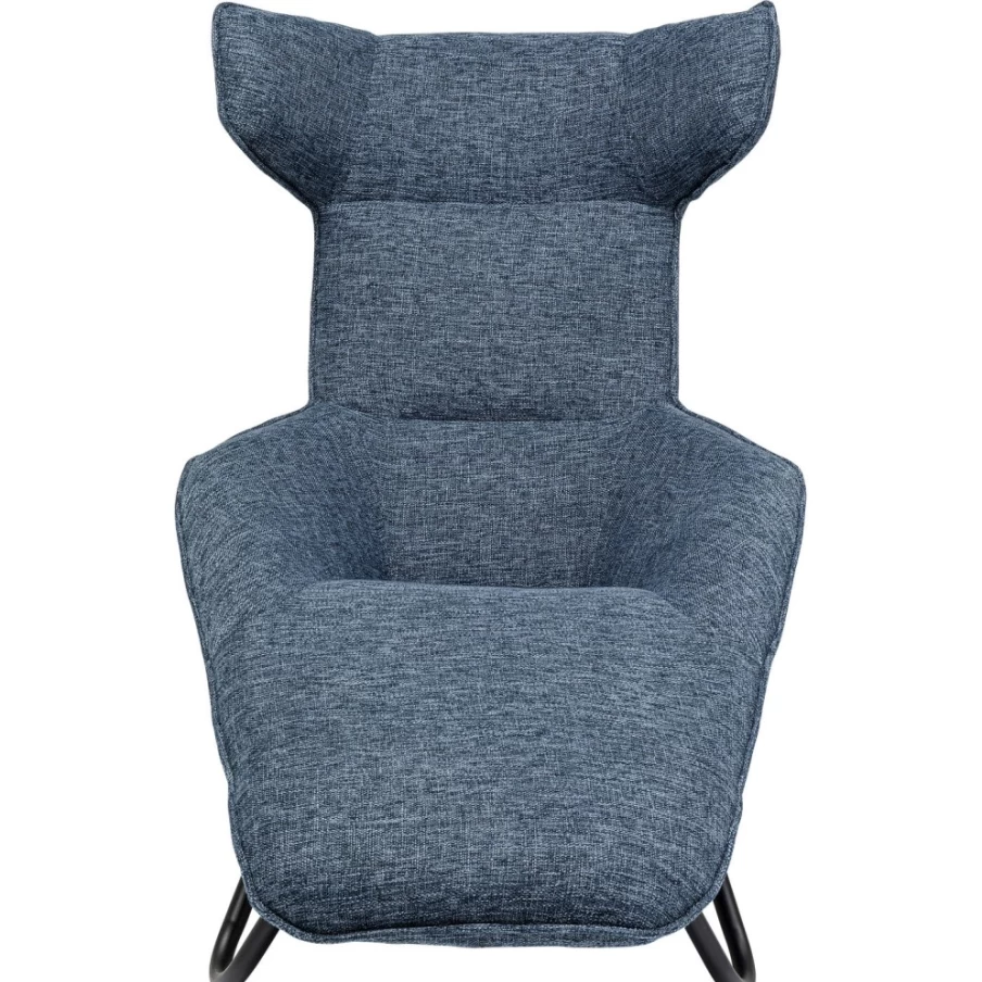 KARE Design Granada Dark Blue Relax Chair – Modern Comfort Lounge Chair for Home & Office