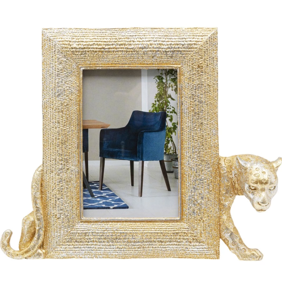 KARE Design Modern Leopard Print Picture Frame 10x15 cm for Wall or Tabletop Display