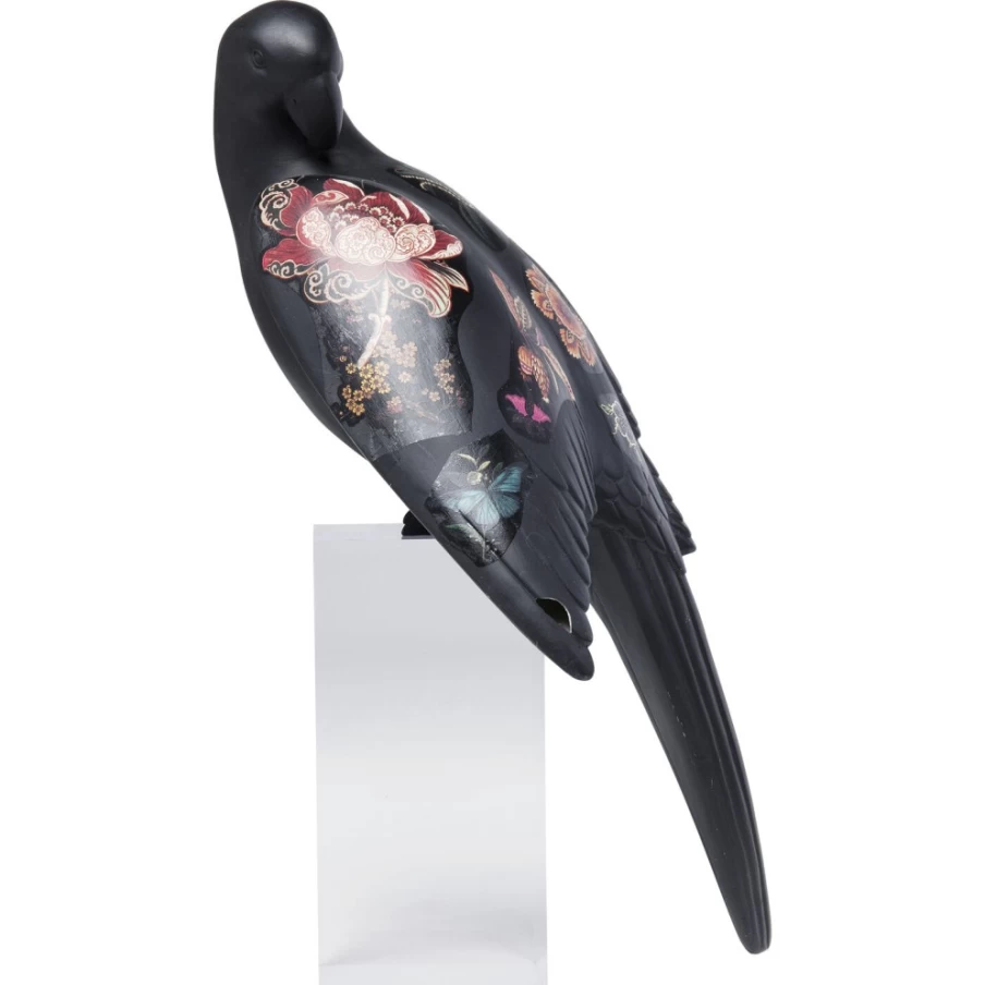KARE Design Modern Flower Parrot Sculpture - Unique Deco Object for Home Decor