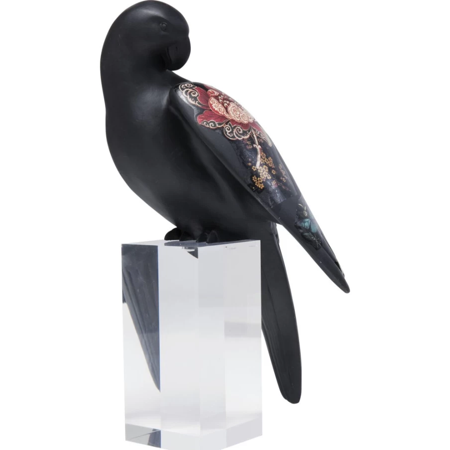 KARE Design Modern Flower Parrot Sculpture - Unique Deco Object for Home Decor