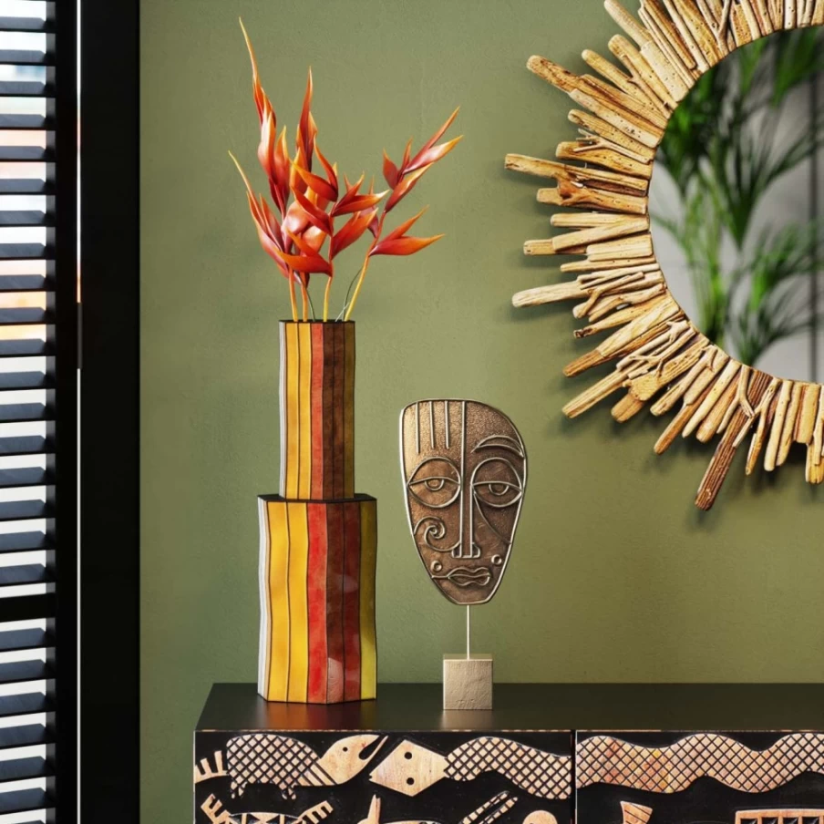 KARE Design Modern Deco Object Mask - 37cm Wall Art Sculpture, Mathis Collection