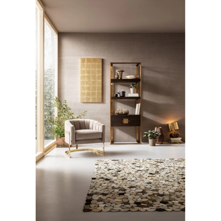 "KARE Design Modern Beige Armchair - Pure Elegance Lounge Chair for Living Room"