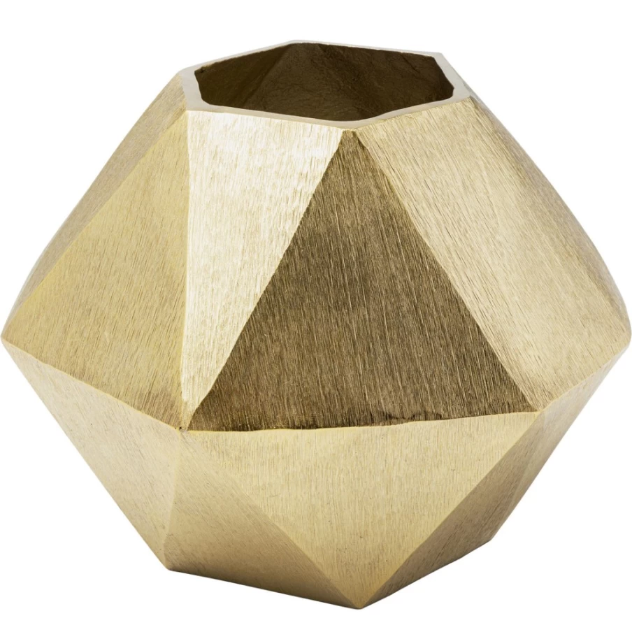 KARE Design Modern Brass Deco Vase Sacramento 24cm Home Decor Luxury Gold Flower Vase