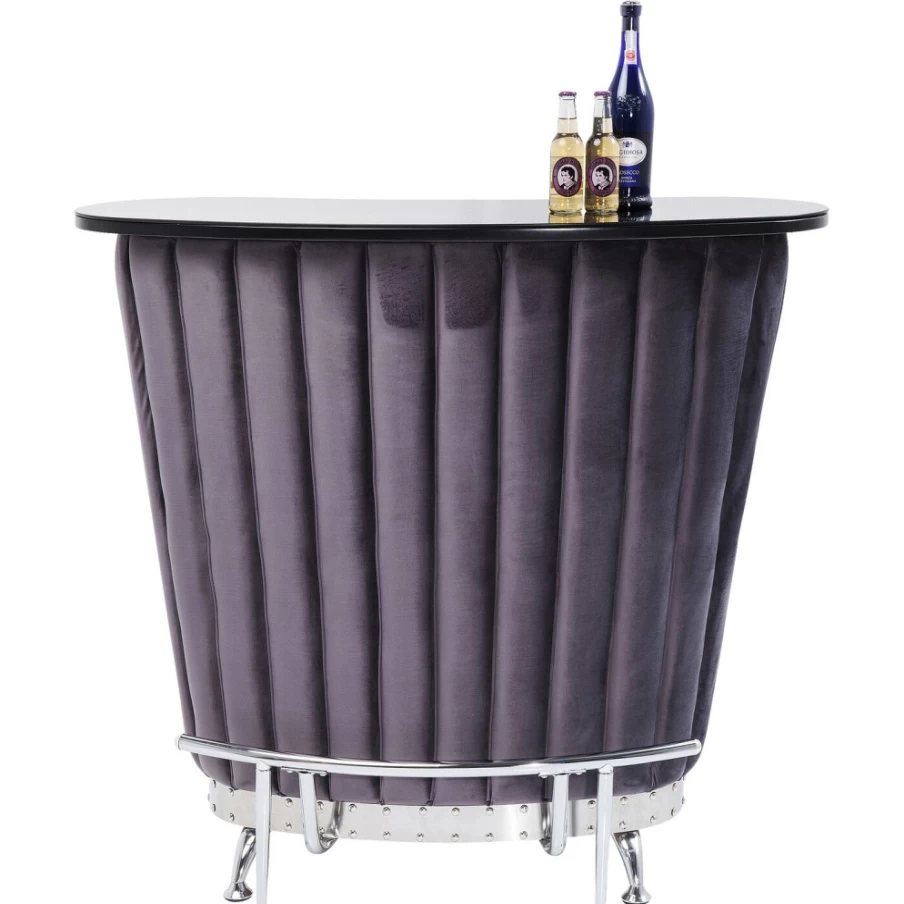 "KARE Design Bar After Work Chrome Stool - Modern Home Bar Furniture"