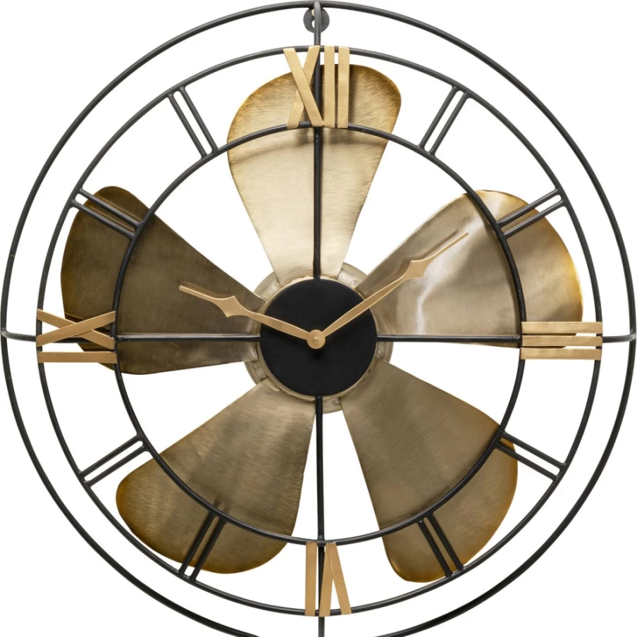 "KARE Design Modern Wall Clock with Propeller Design – 62cm Decorative Statement Piece"