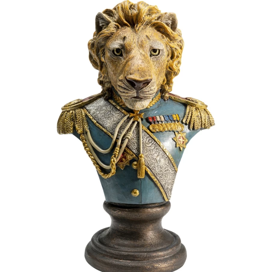 KARE Design Sir Lion Decorative Object - 29cm Modern Animal Sculpture for Home Decor