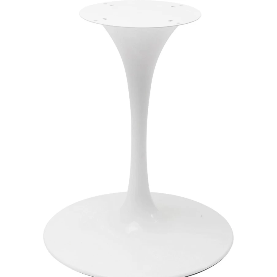 KARE Design Modern White Table Base Invitation 60cm Round Pedestal Stand for Dining & Event
