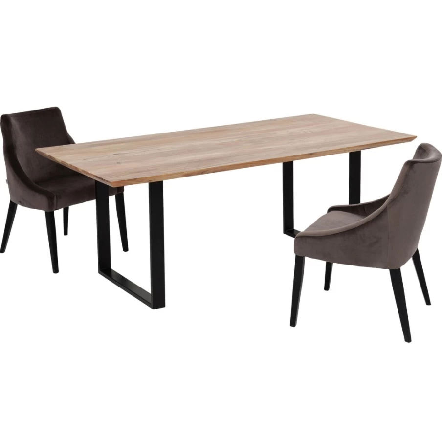 KARE Design Modern Black Dining Table 160x80 cm - Stylish Symphony Collection