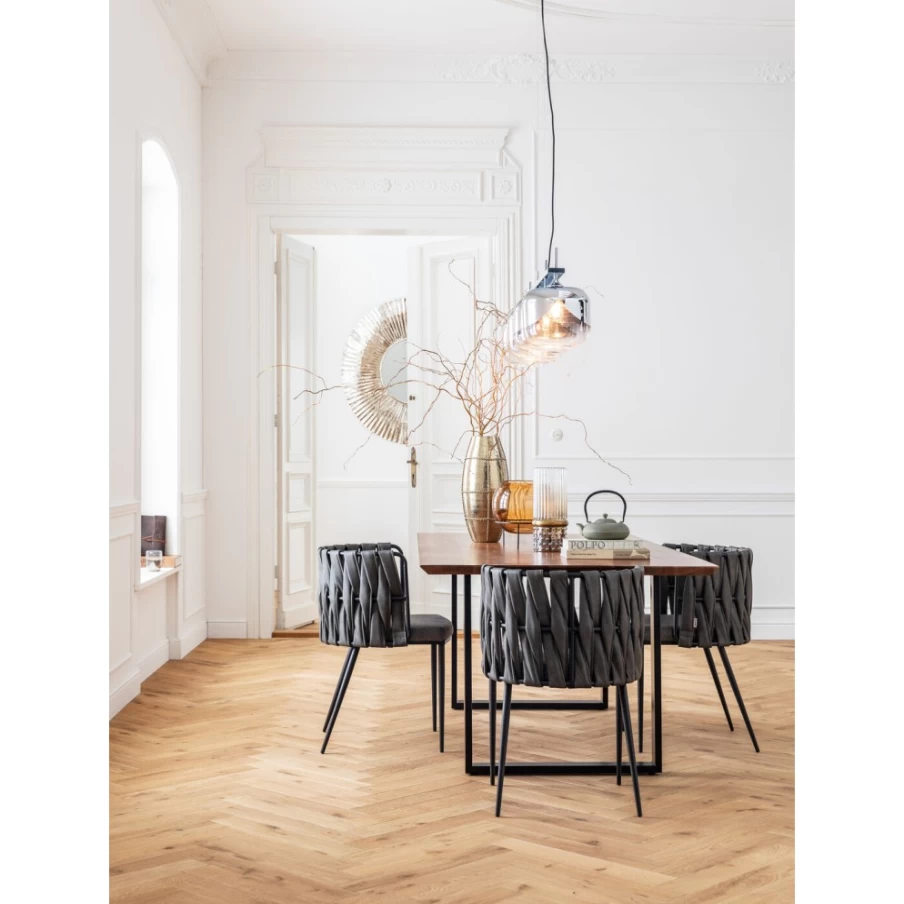 KARE Design Modern Black Dining Table 160x80 cm - Stylish Symphony Collection