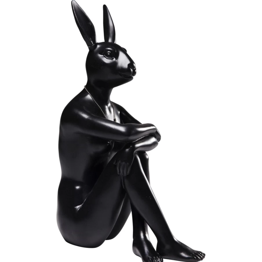 KARE Design Gangster Rabbit Black Decorative Figurine Modern Home Decor