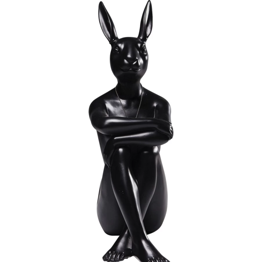 KARE Design Gangster Rabbit Black Decorative Figurine Modern Home Decor