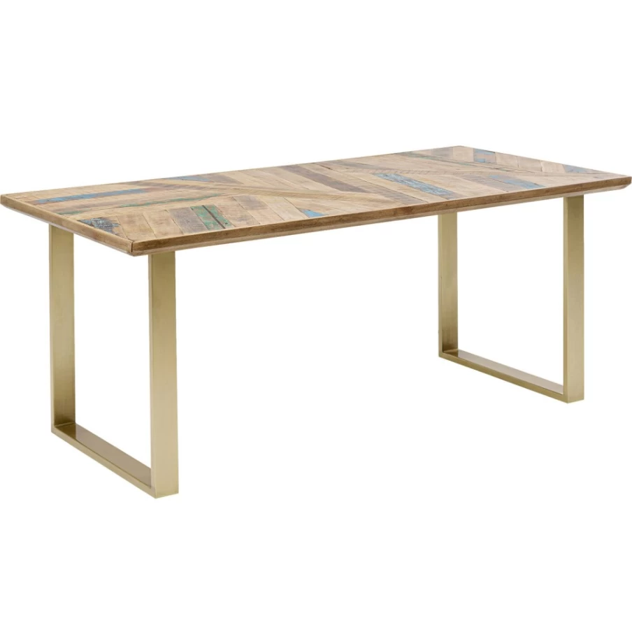 "KARE Design Abstract Brass Coffee Table 180X90cm Modern Luxury Living Room Furniture"