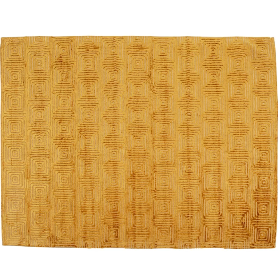 KARE Design Modern Costa Yellow Area Rug 170x240 cm - Handmade Luxury Carpet for Living Room