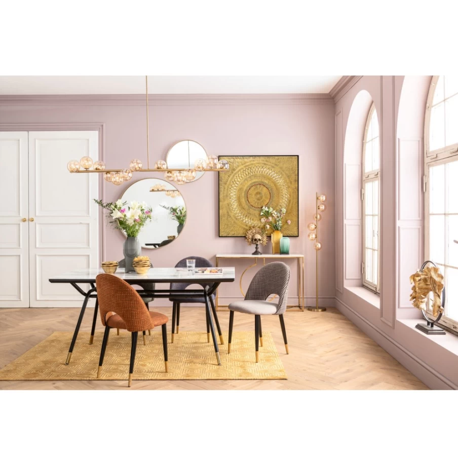 KARE Design Modern Costa Yellow Area Rug 170x240 cm - Handmade Luxury Carpet for Living Room