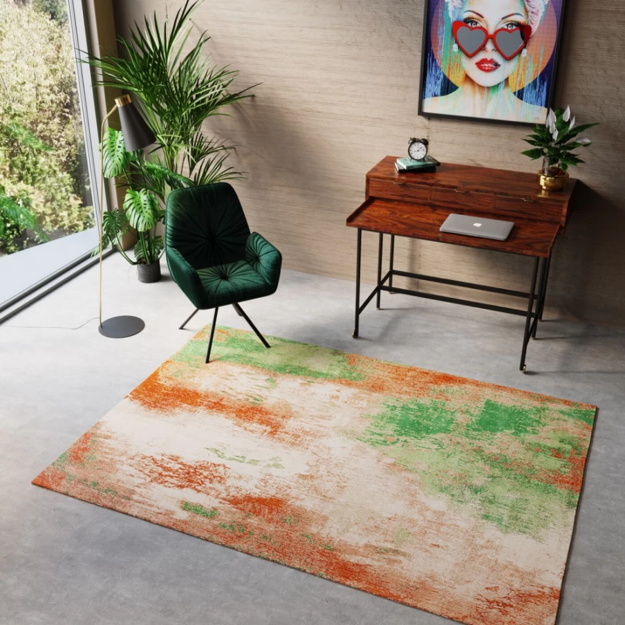 KARE Design Modern Green Carpet 170x240 cm for Urban Living Room Decor