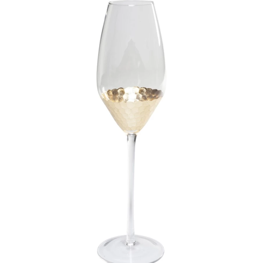 KARE Design Modern Champagne Glass Gobi - Elegant Crystal Flute for Celebrations