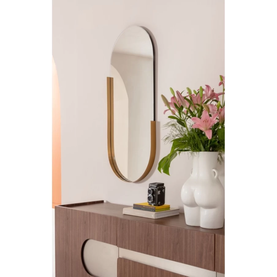 KARE Design Modern Oval Mirror - 50x114cm Hipster Wall Decor for Stylish Interiors