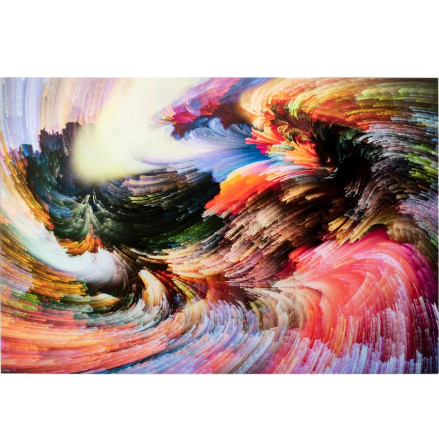 "KARE Design Modern Galaxy Glass Wall Art - 150x100cm Space Themed Picture for Home Decor"