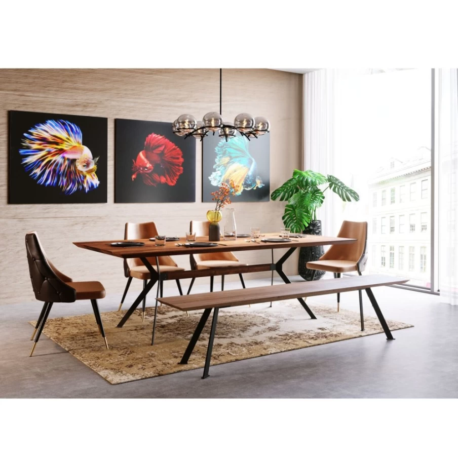 "KARE Design Modern Downtown Bench 200cm - Stylish Urban Seating for Living Room or Office"
