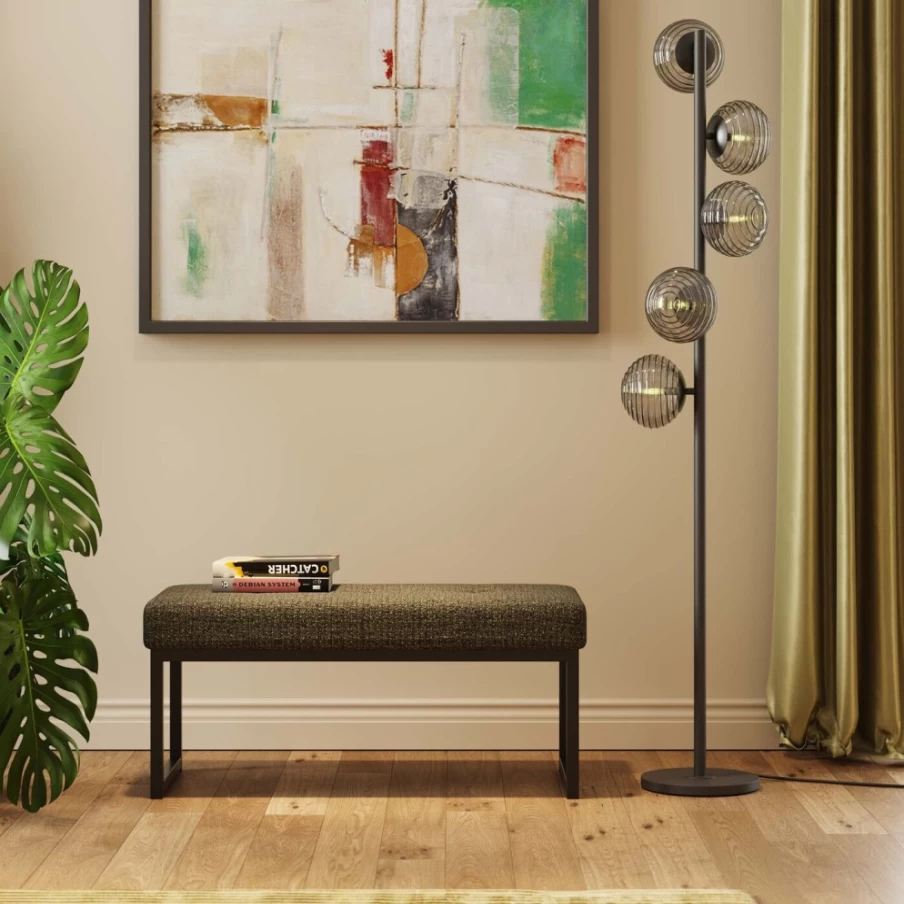 KARE Design Modern Bench Smart Dolce Green 90Cm Solid Wood Scandinavian Style Seating Furniture
