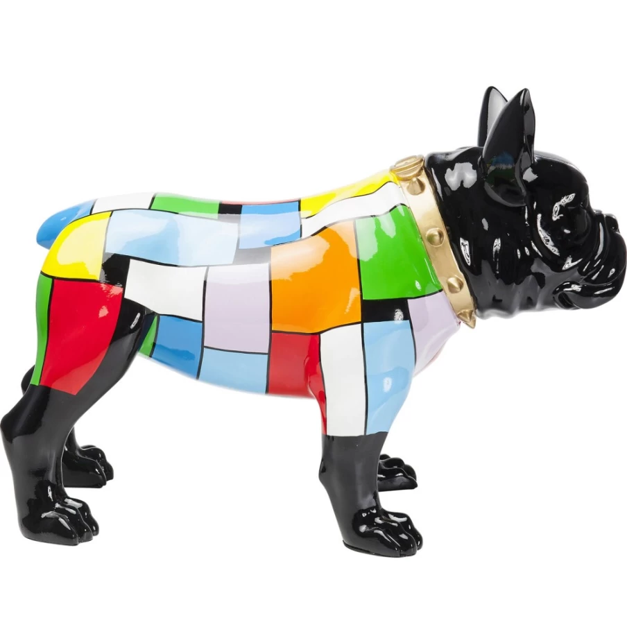 KARE Design Modern Bulldog Figurine - Colorful Home Deco Collectible Statue