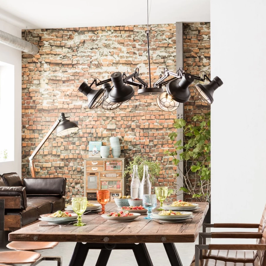 KARE Design Modern Spider 6-Light Pendant Lamp - Multi-Arm Ceiling Lighting Fixture