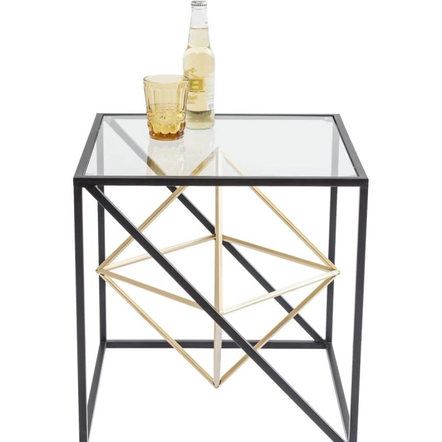 KARE Design Prisma Modern Side Table - 45x45cm Stylish Accent Table for Living Room