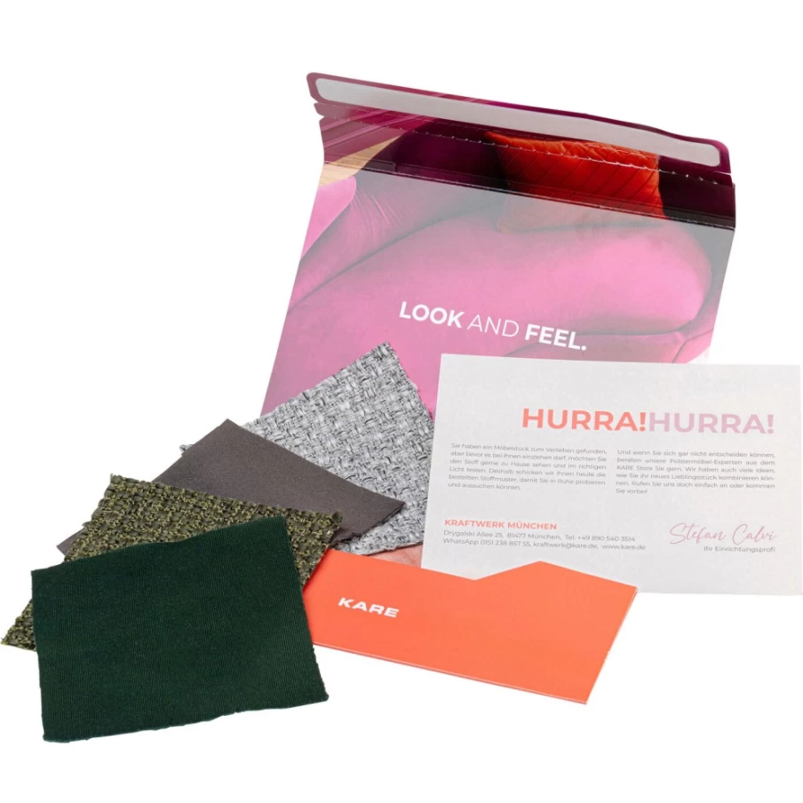 KARE Design A6 Fabric Swatch Mailing Bag for Samples and Samples Shipping