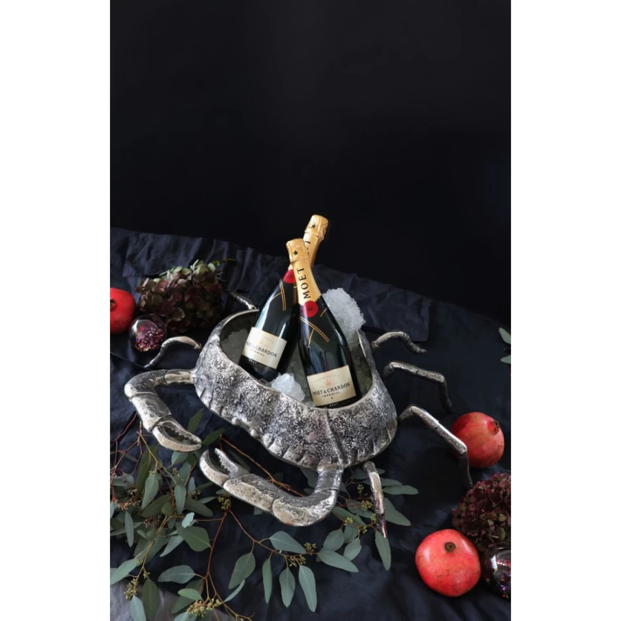KARE Design Modern Wine Cooler Crab - Stylish Countertop Beverage Chiller for White and Red Wine