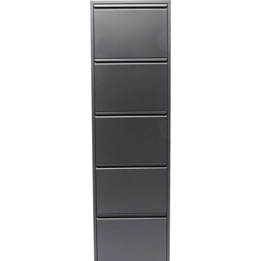 KARE Design Shoe Storage Container Caruso 5 in Anthracite - Modern Organizer for Footwear