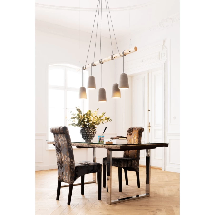 KARE Design Rustic Wooden Dining Table 200X90Cm - Solid Farmhouse Table for Kitchen & Dining Room