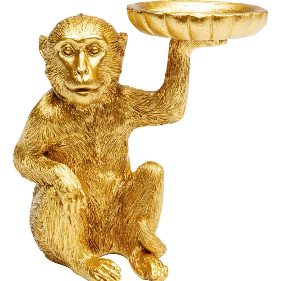 KARE Design Modern Monkey Tealight Holder - 11cm Decorative Figurine Candle Stand