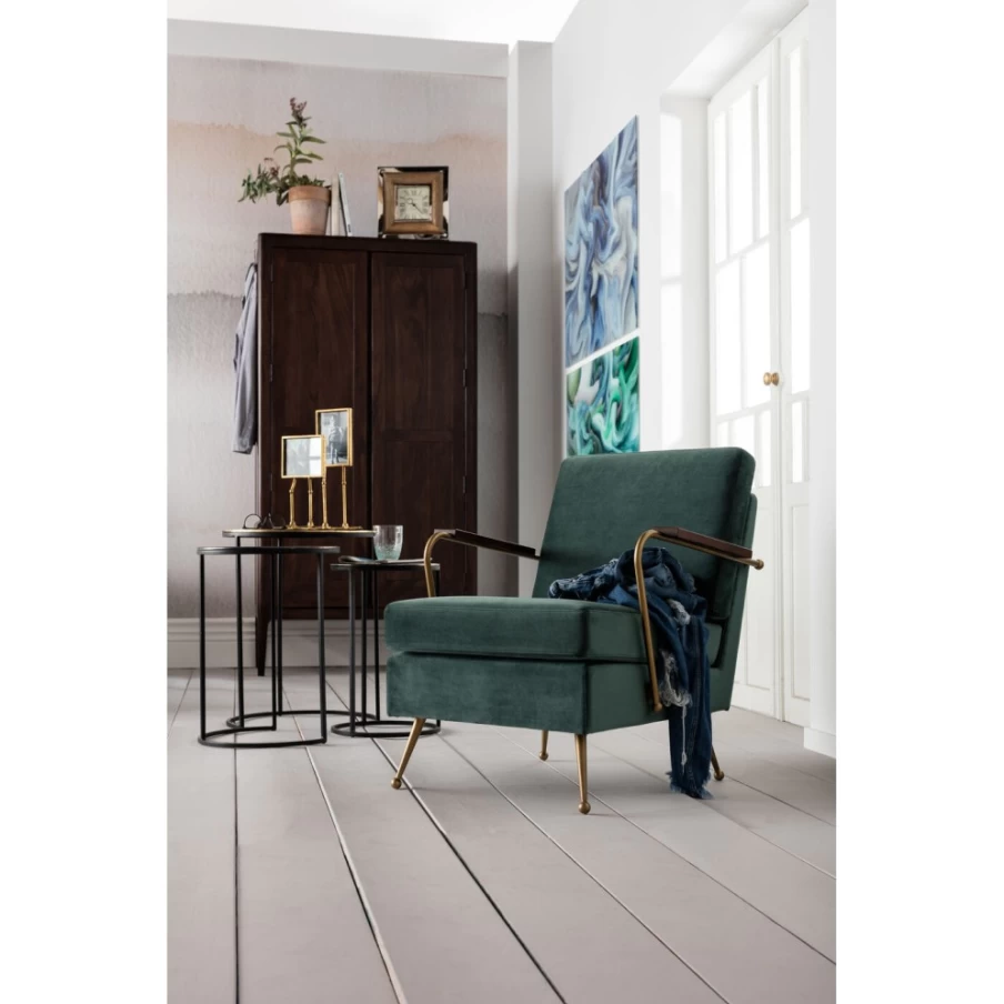 KARE Design Electra Modern Side Table Set of 3, Mid-Century Inspired Nightstands or End Tables
