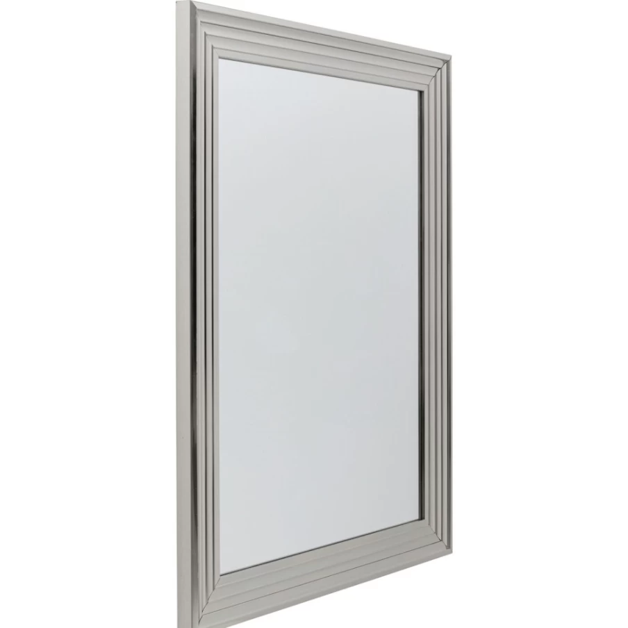 KARE Design Modern Silver Wall Mirror Frame - 74x99cm Elegant Eve Collection