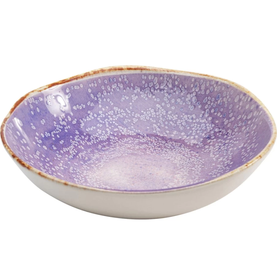 KARE Design Deep Plate - Shirley Violet - 21cm Diameter - Decorative Dining Tableware
