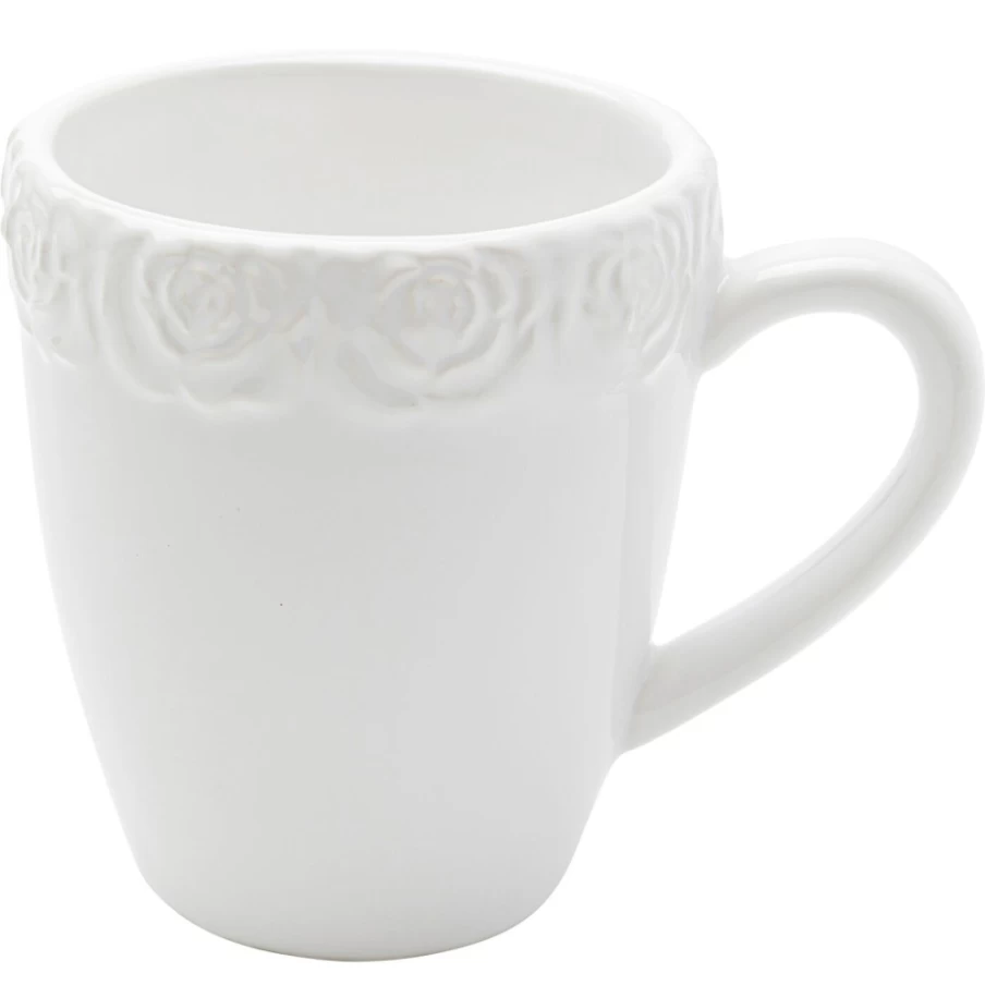 "KARE Design Pink Ceramic Coffee Mug - Stylish Rosa Themed Cup for Home & Office"