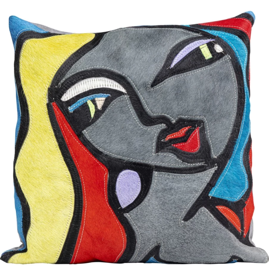 KARE Design Monique Blond Hair Decorative Cushion Cover 40x40 cm Modern Home Pillow