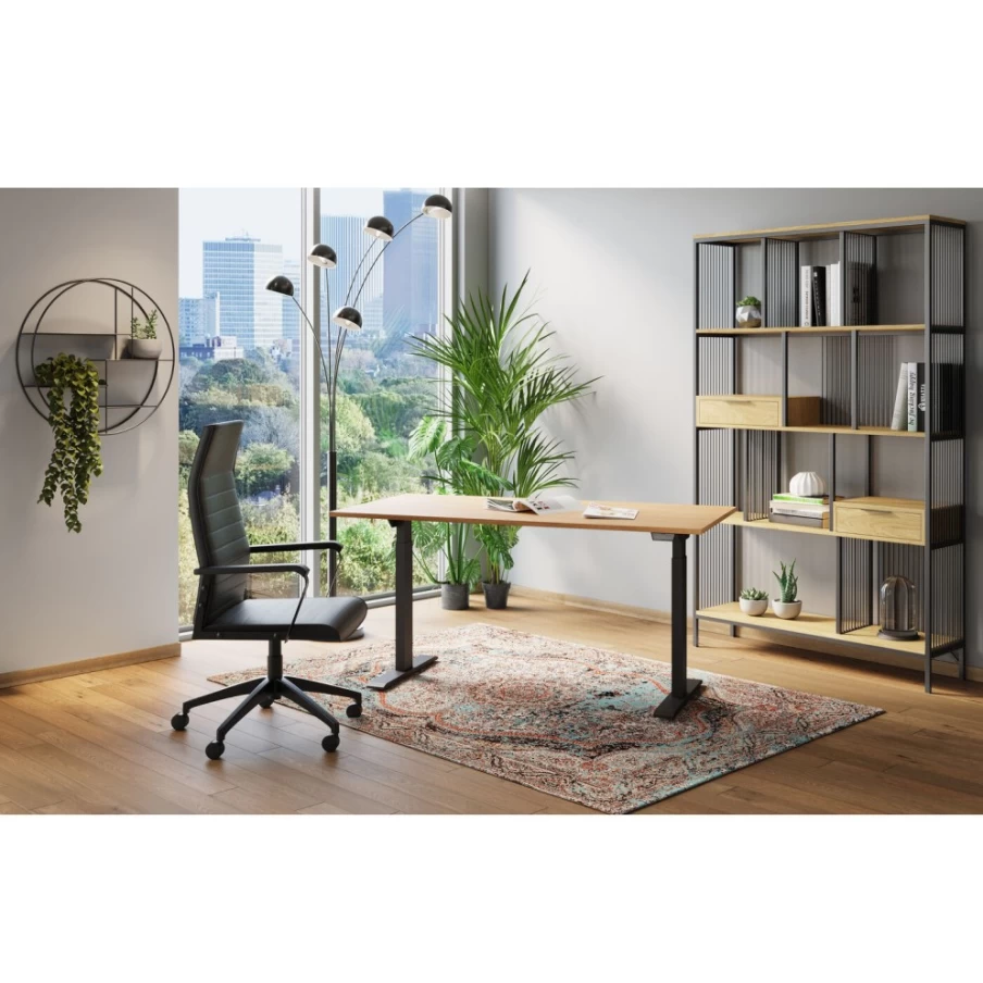 "KARE Design Labora High Back Office Chair in Black – Ergonomic Executive Desk Chair"