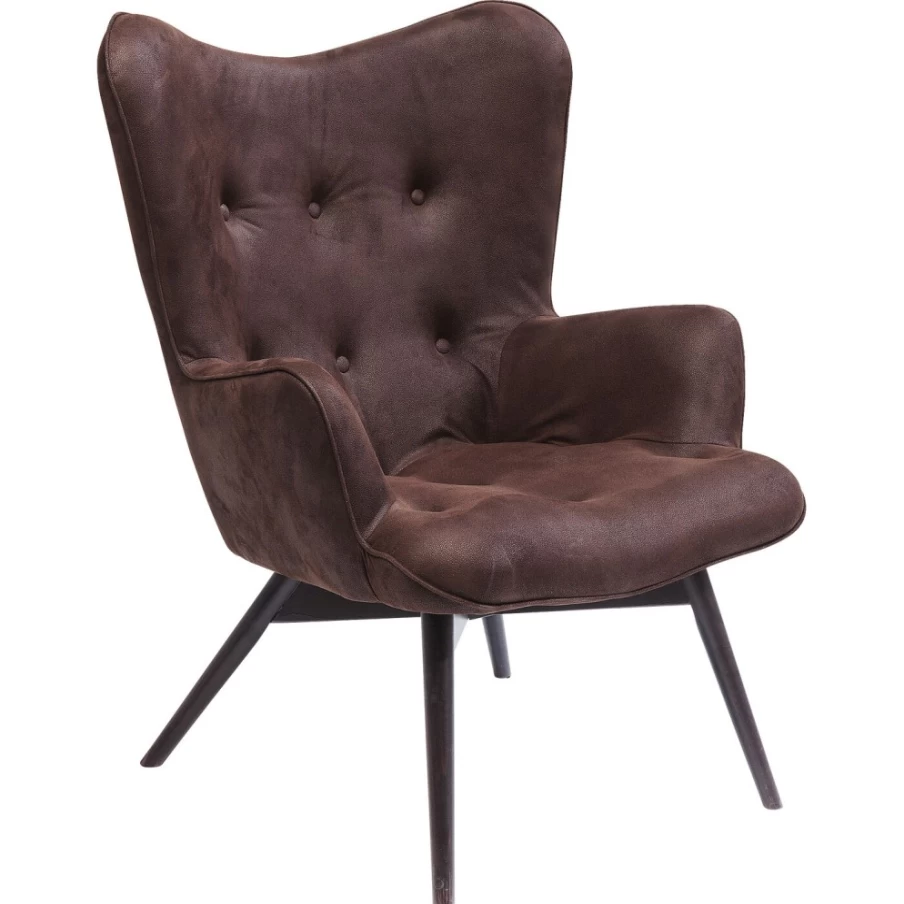 "KARE Design Angel Wings Armchair - Black & Brown Eco-Friendly Lounge Chair"