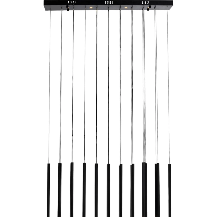 KARE Design Modern LED Pendant Lamp - Vegas Schwarz Matt 120cm Ceiling Light for Living Room